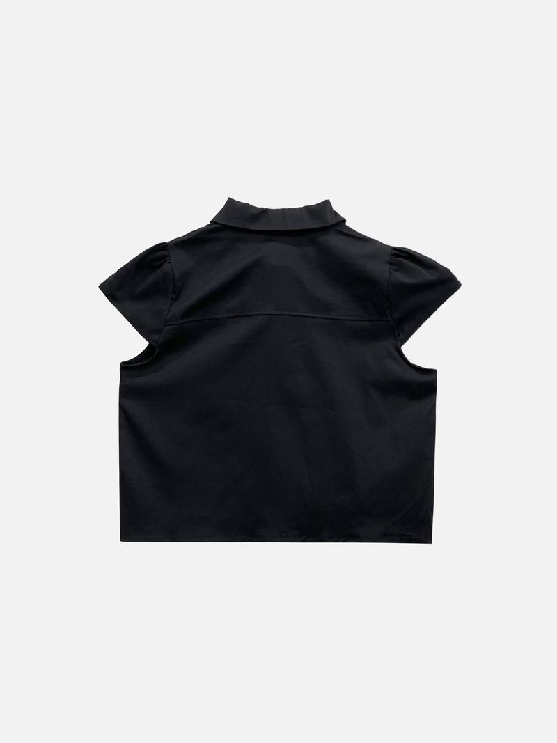 Moment button collar blouse (2c)
