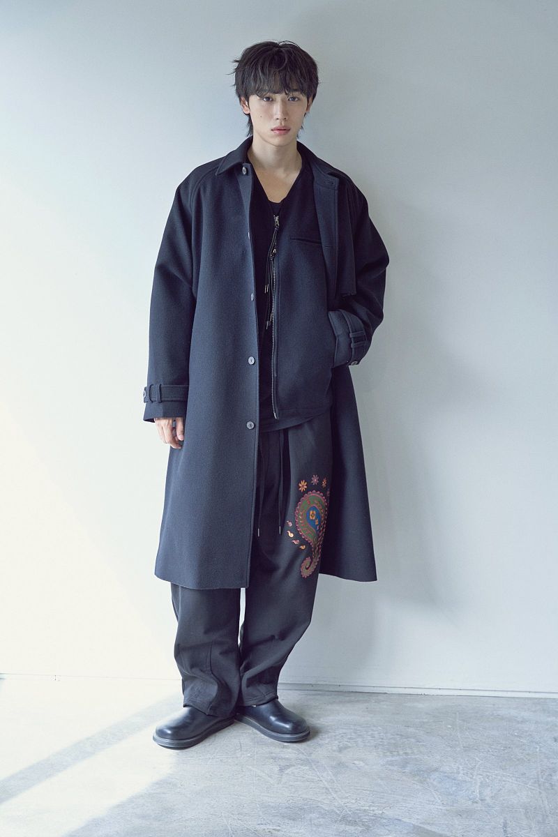 PURE-WOOL 90 BALMACAAN COAT (Black)