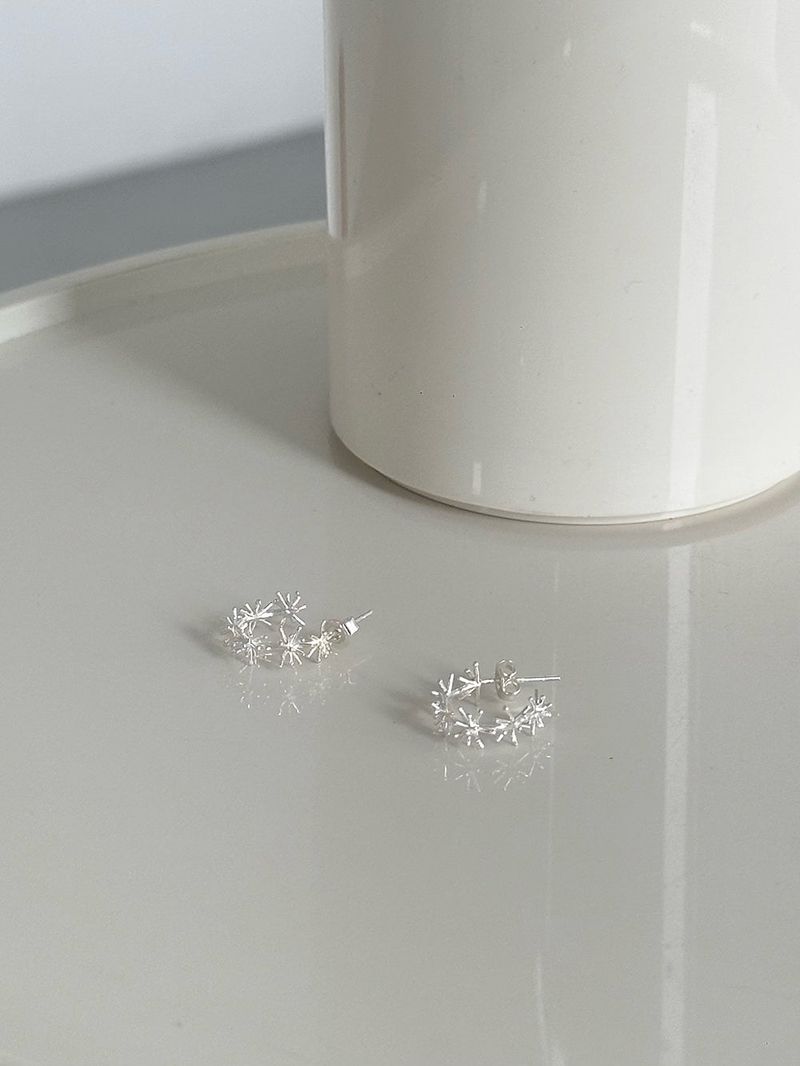 [silver925] dandelion earring - silver
