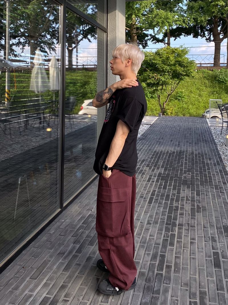 Happo Cargo Balloon Sweat pants 3C