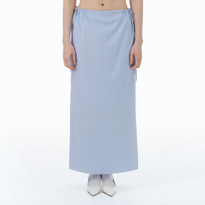 Rain stripe skirt(blue)