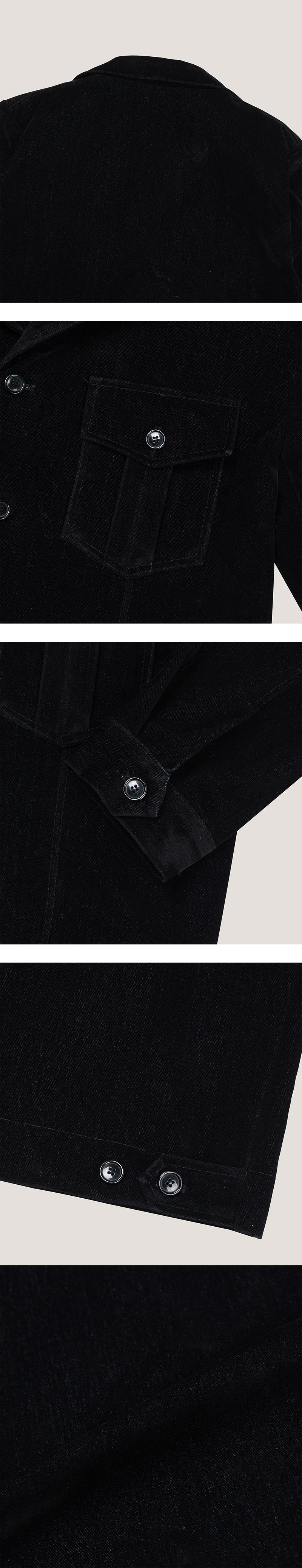 [F/W] Velvet two pocket denim jacket(2color)