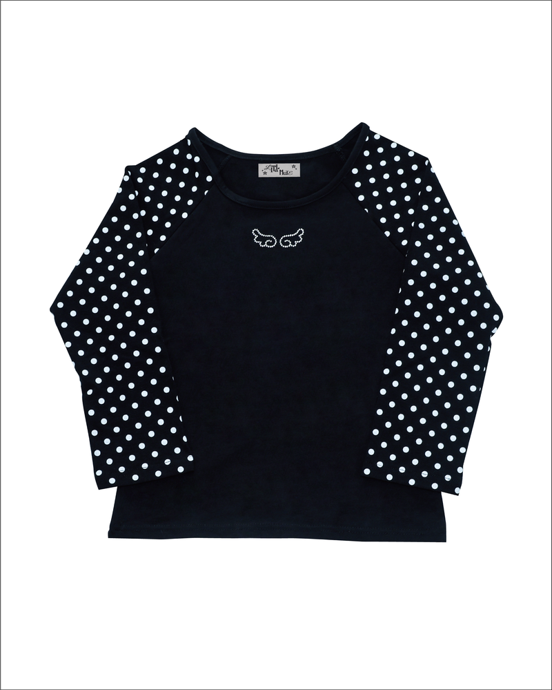 dotwing raglanT(black)