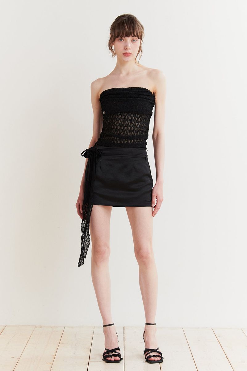 PAIN OR PLEASURE（ペインオアプレジャー）の「JADE MINI SKIRT black（Skirts）」
