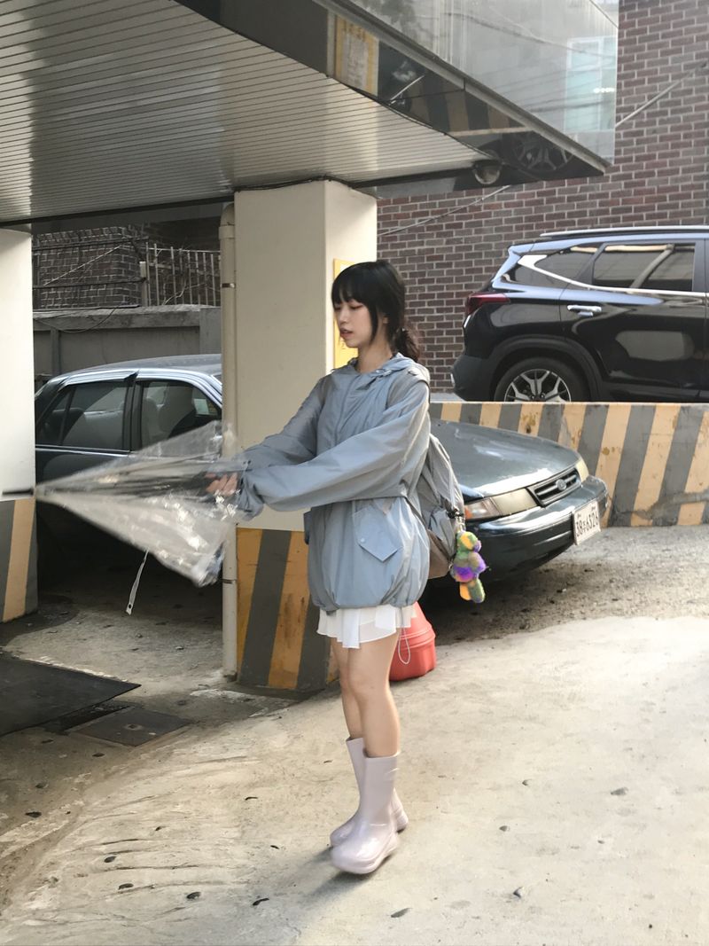Summer Brick Hood Windbreaker