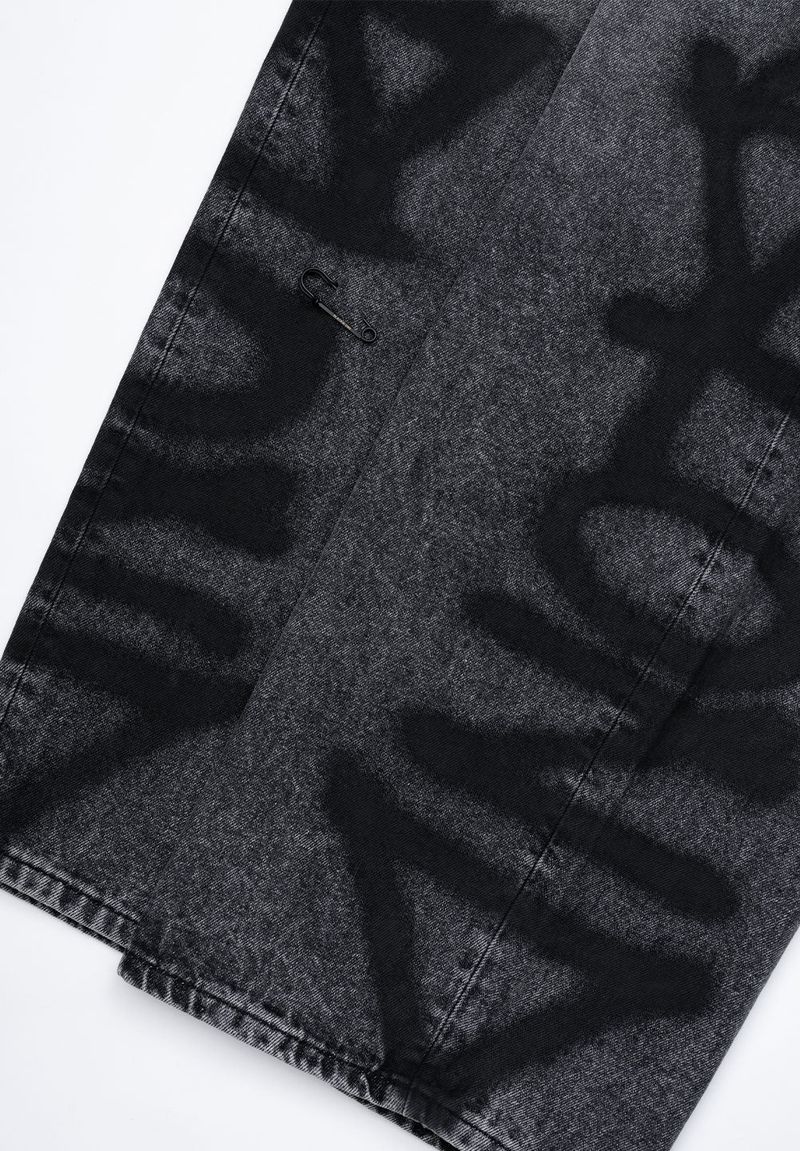 BBD Side Sprayed Custom Denim Pants (Vintage Black)