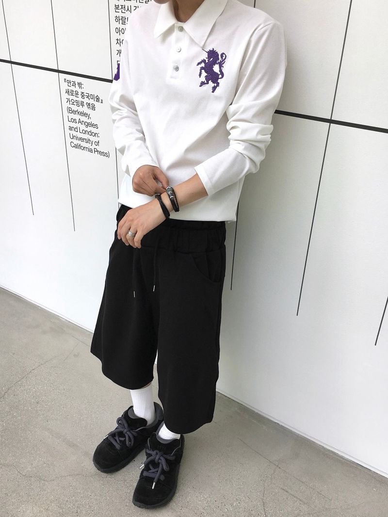 Archis Layered Sagging Bermuda Shorts 2C