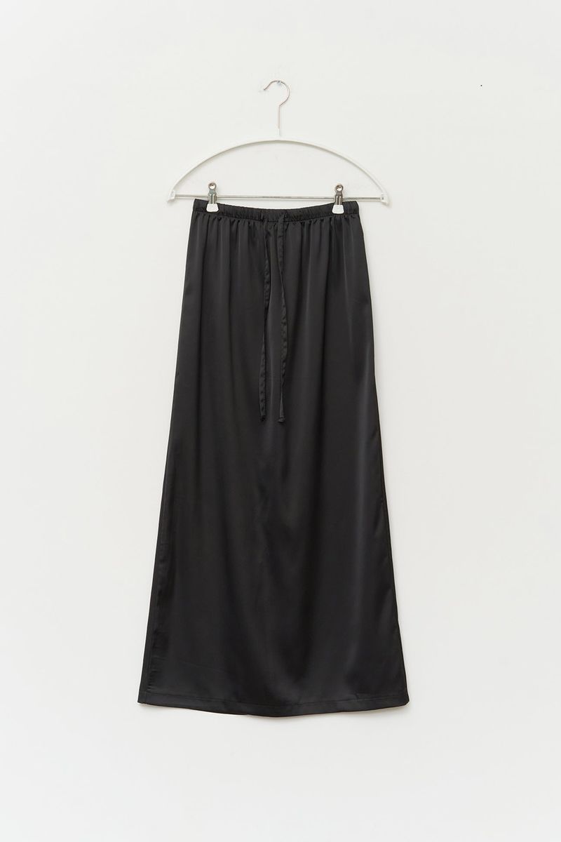 (W) Oslo Silk Long Skirt