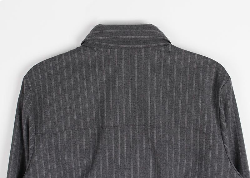 FRILL STRIPE SHIRT
