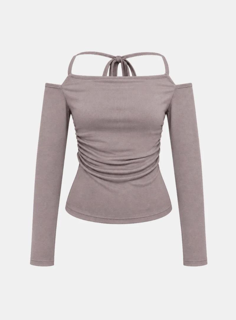 Liena Off-Shoulder Shirring Top