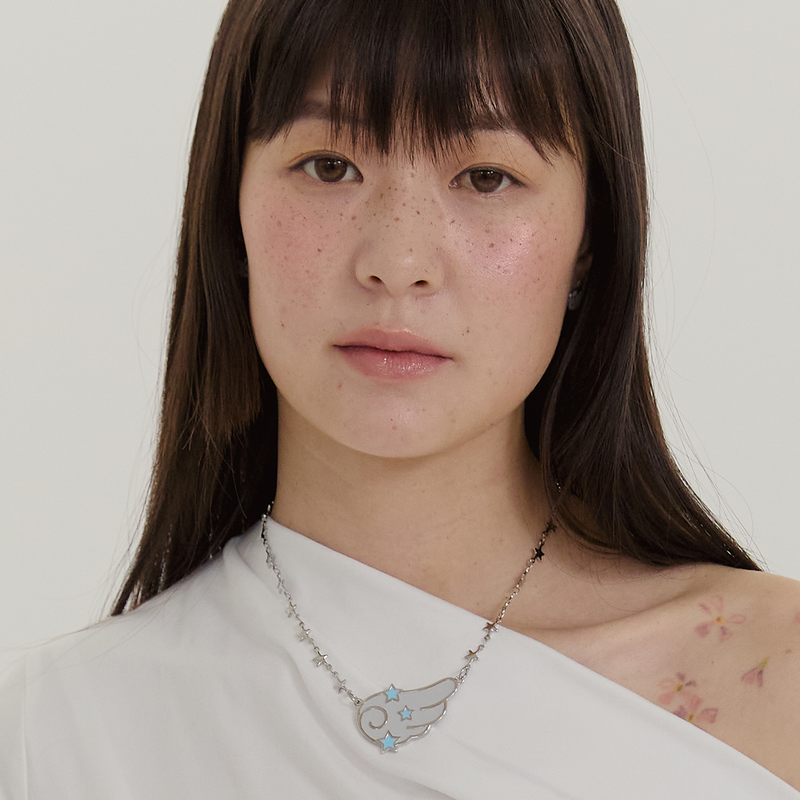 wing with stars necklace