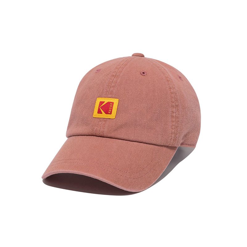 KODAK(コダック)の「SQUARE LOGO RELAX FIT BALL CAP【DEEP PINK】(Hats)」