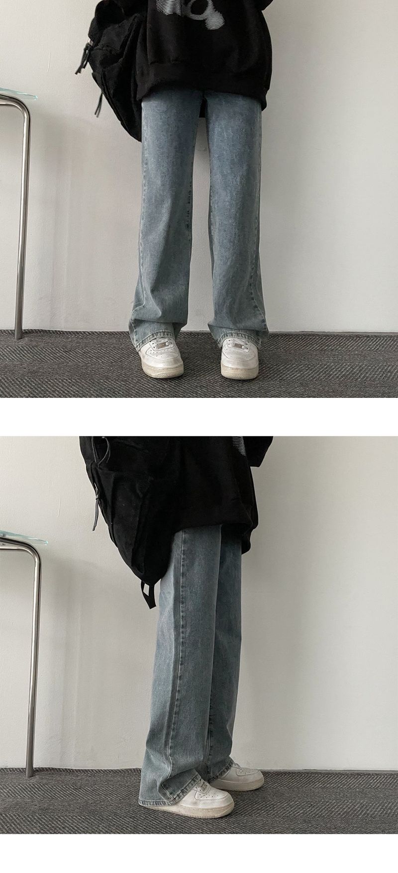 [Sizes of 7 S-3XL!] Tito Semi-Wide Daily Washing Denim Pants