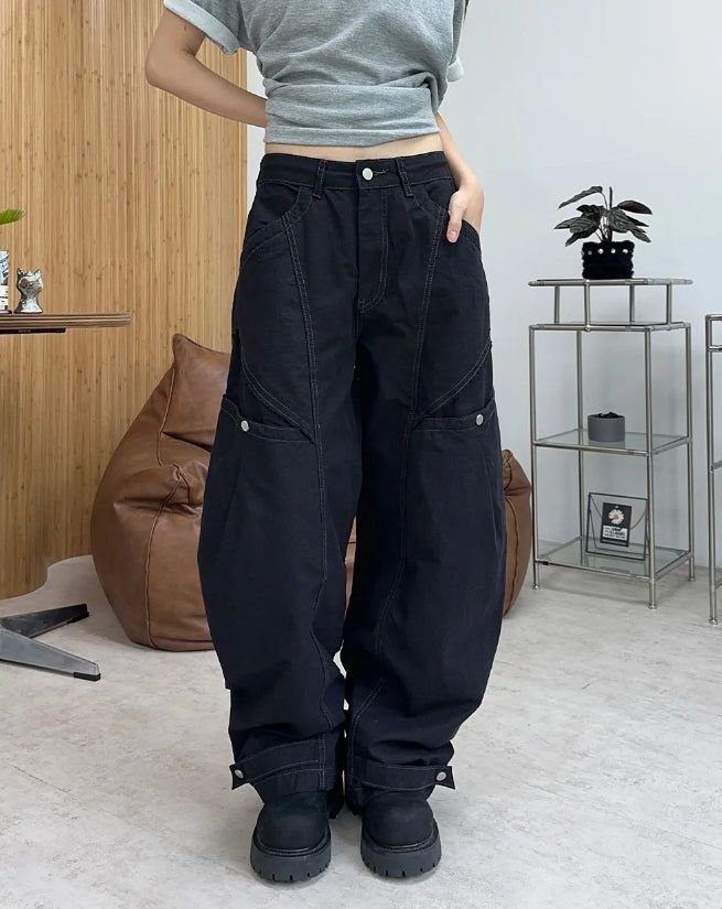 SATIIIZ（サティーズ）の「Aken Vintage Curved Pocket Pants（Pants）」