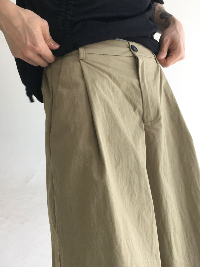 one tuck bermuda pants(2colors)
