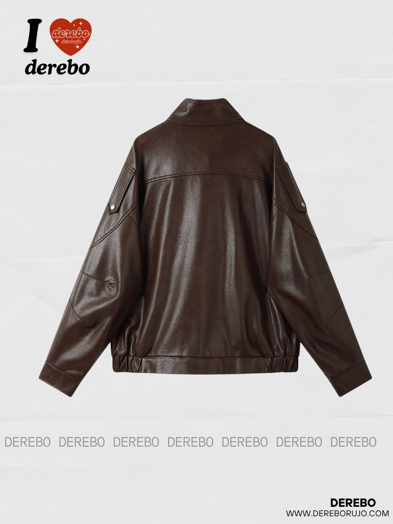 Old Money Stand All-Time Leather Jacket (Winter Fleece)