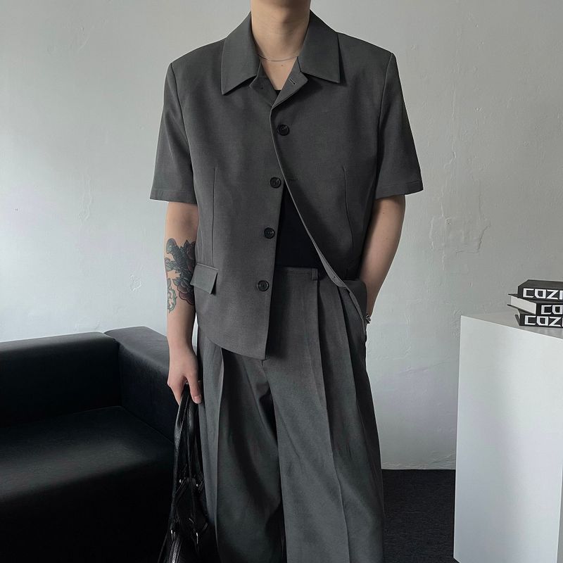CR Monk Two Tuck Wide Pants (Set - Up/2 colors)