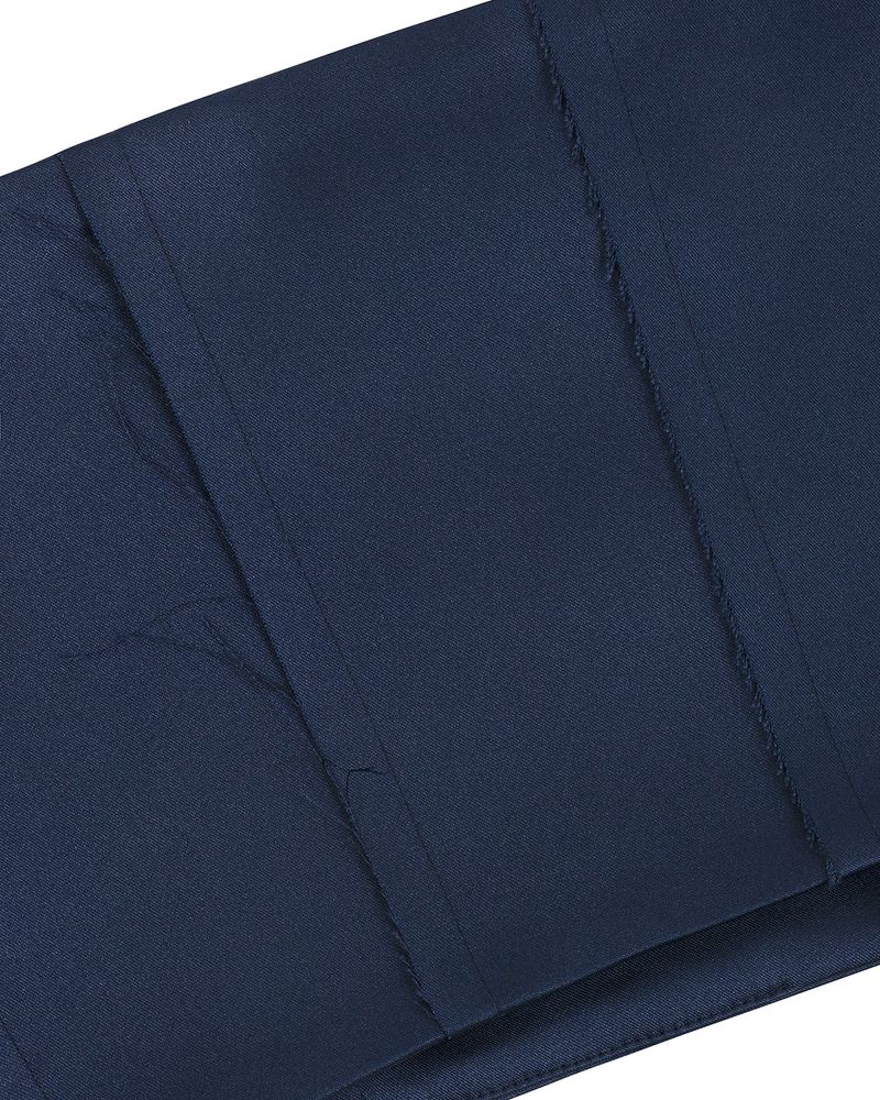 Raw Edge Button Tube Top _ Navy