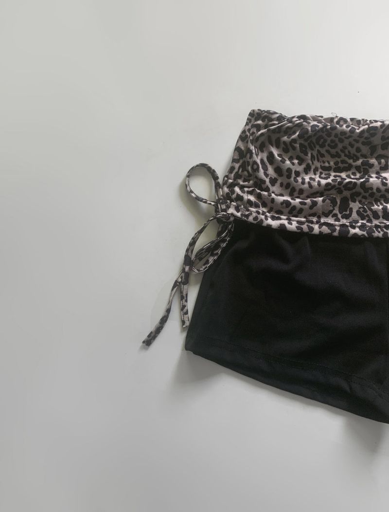 Shibuya y2k Leopard Two-Piece