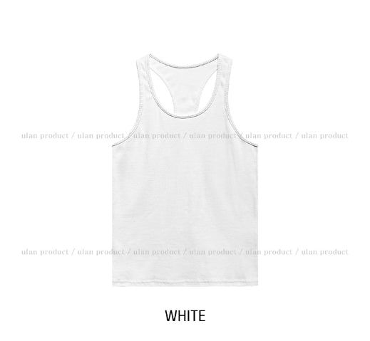 [U-BASIC] Cerandi Ribbed Y Mango Sleeveless