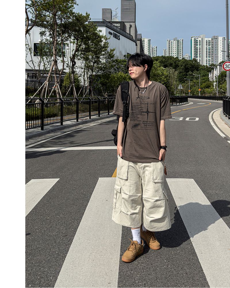 RUBINE 7‑PART CARGO BERMUDA PANTS