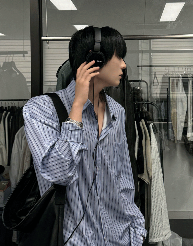 Dope Loose Fit Striped Shirt