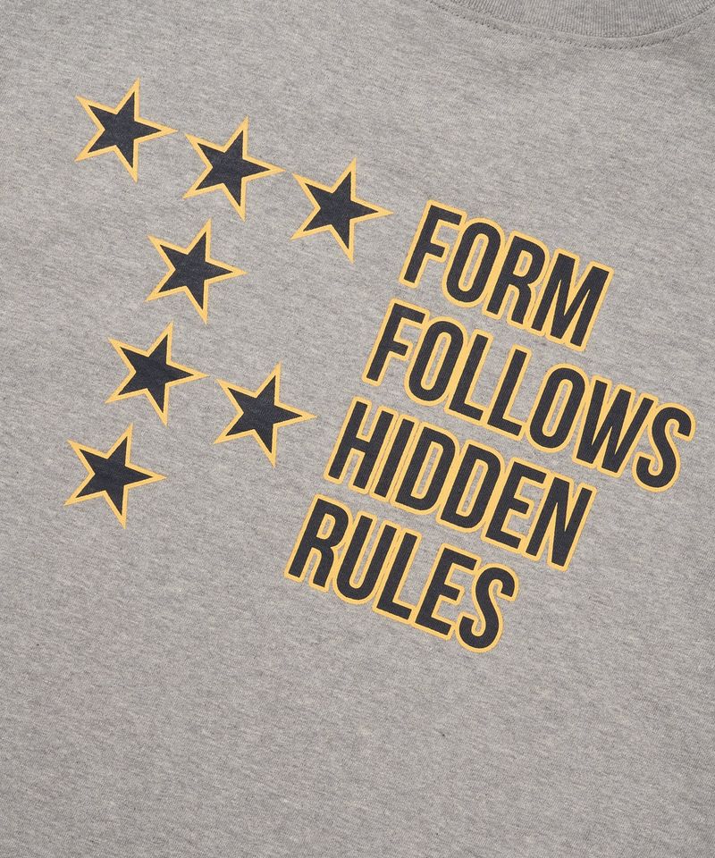 Star lettering cropped T-shirt - Gray