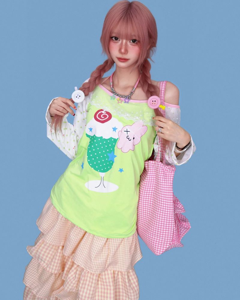 melon soda wide long T