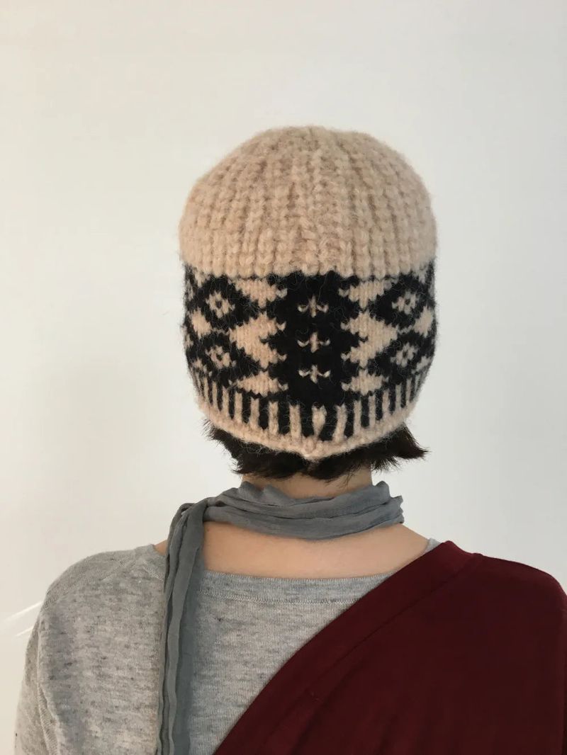 Pattah Nordic Knit Hat (4color)