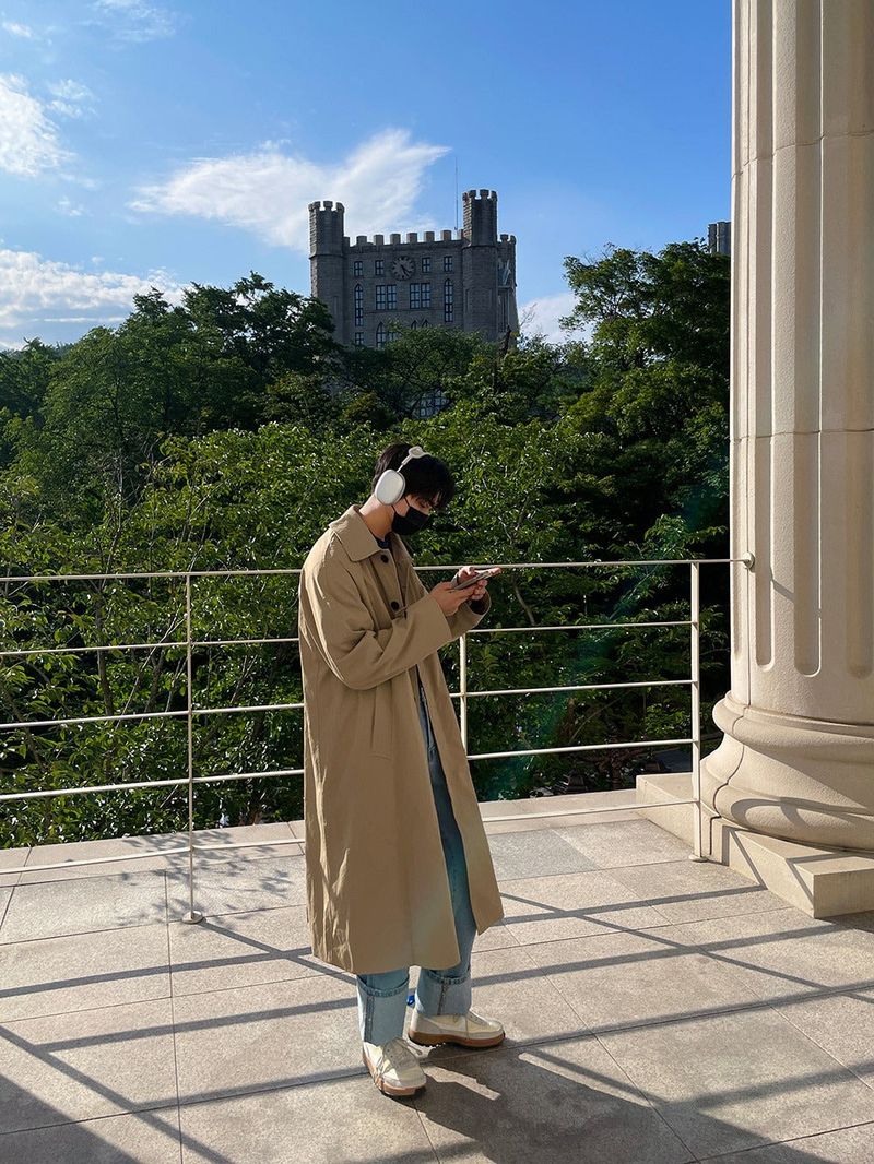 [ASCLO MADE] ASCLO Inner Check Over Mac Coat (2color)