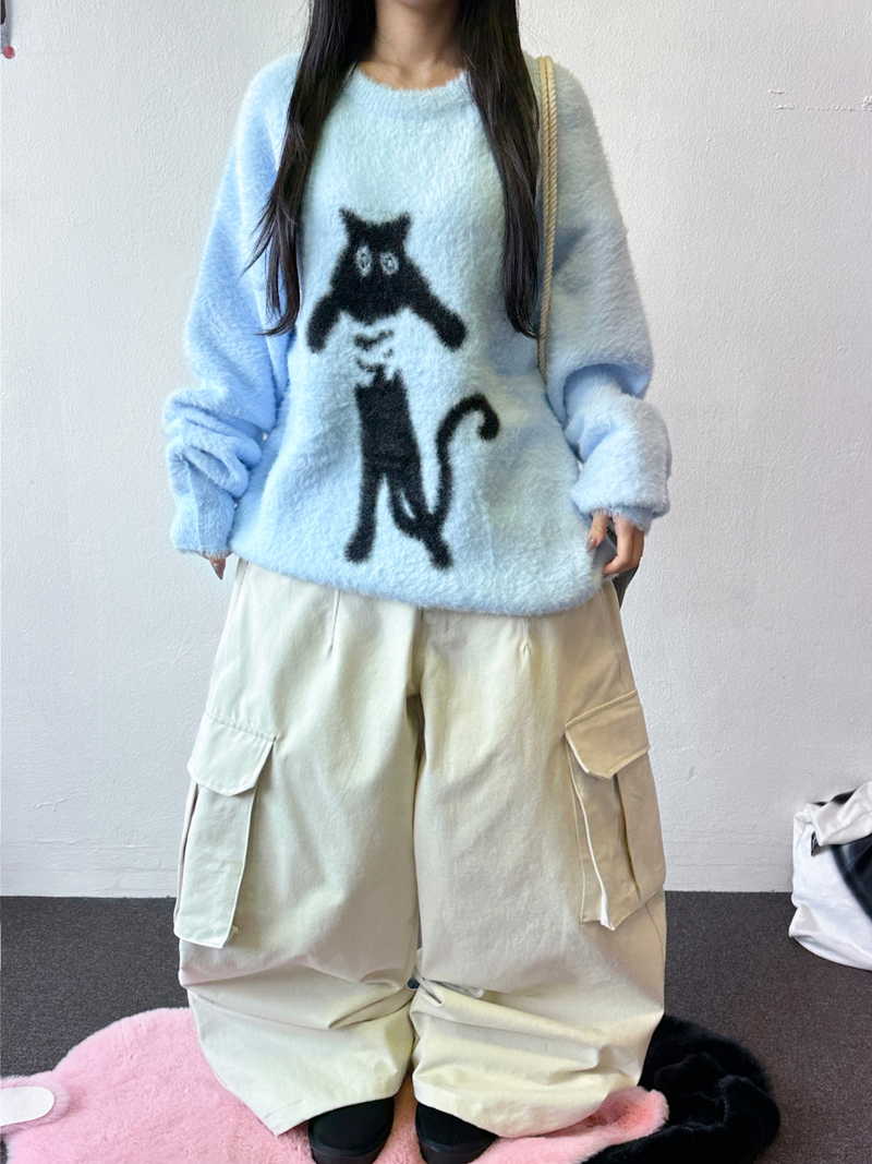 バルーンフルーティーピーチスキンコットンカーゴバルーンパンツ 🤍🩶🩵 3 COLOR