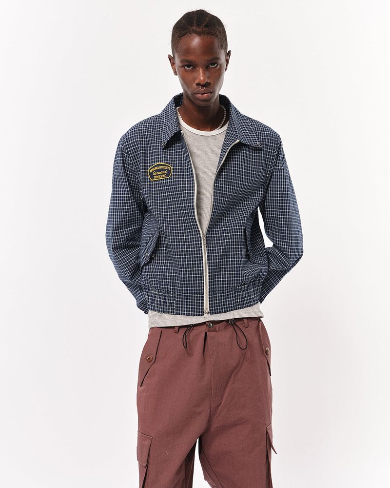 Blue sunflower(ブルーサンフラワー)の「Bluesf Two way Checkered Short Blouson(Jackets/Outerwear)」