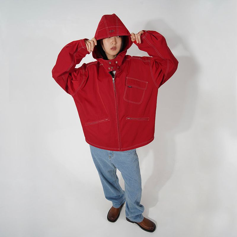 RUSTLE STITCH HOOD JP (3color!)