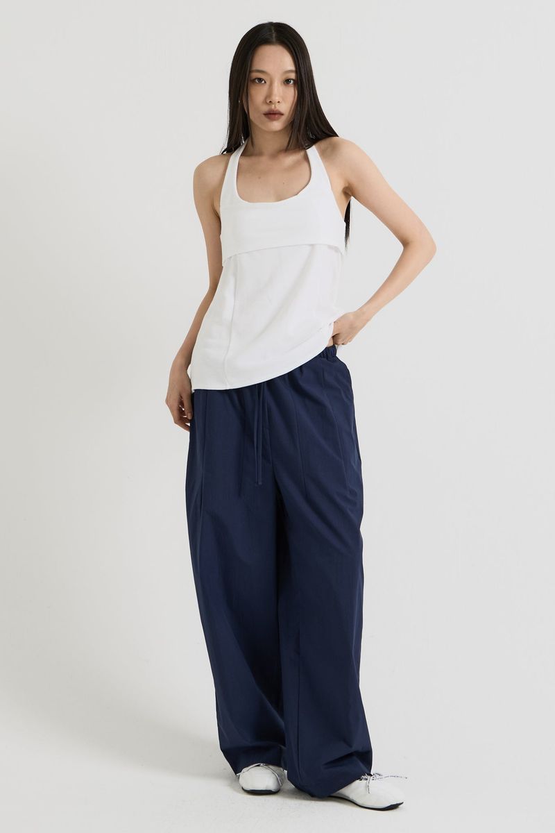 Halterneck sleeveless, White
