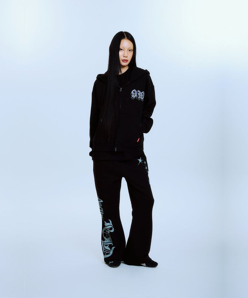 UNDEFEATED HOOD ZIP-UP (BLACK)
