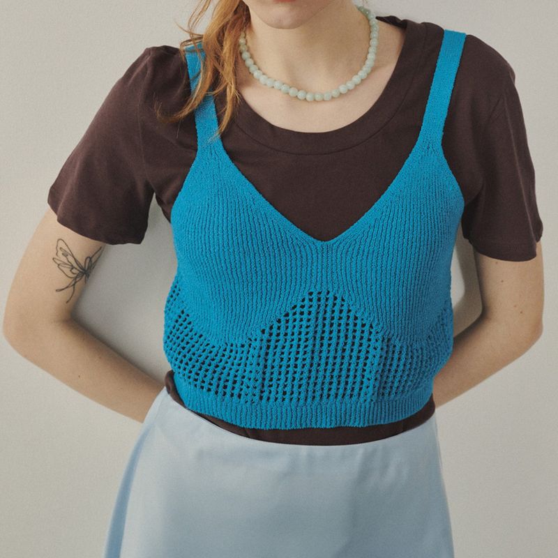 Melly&Rose(メリーアンドローズ)の「Venice Knit Bustier(Tops)」