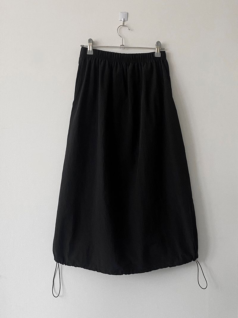 Pocket nylon string skirt