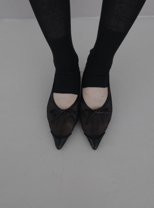 See-through long leg warmers