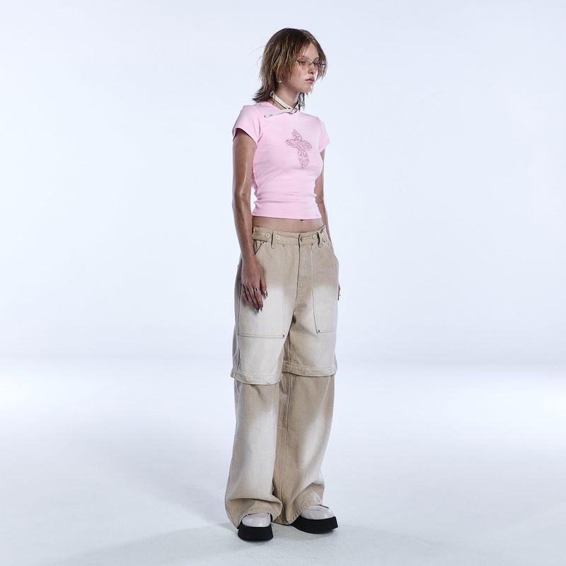 SAINT TWO-WAY JEANS_BEIGE