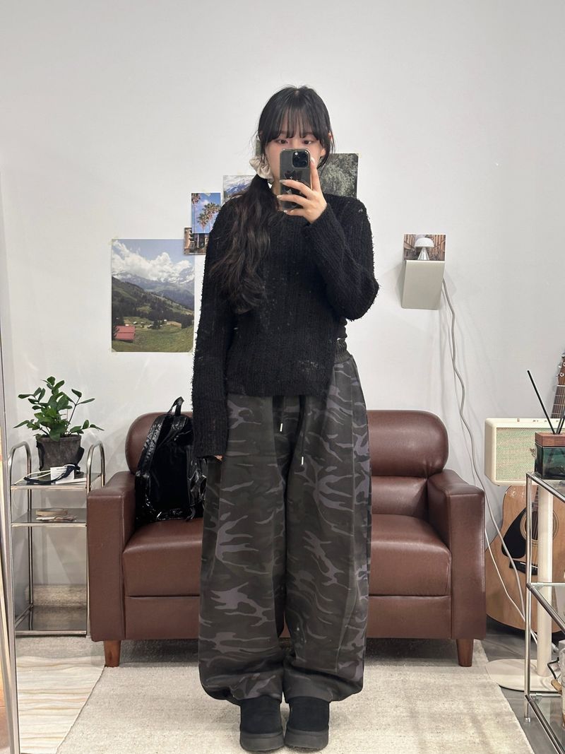 CAMO CARPENTER SNAP SWEAT PANTS