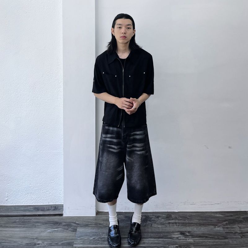 Rivet Double-Zip Shirt