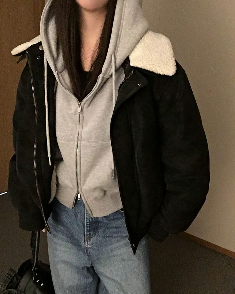 [ORIGINAL] Clump Suede Shearling Mouton Jumper
