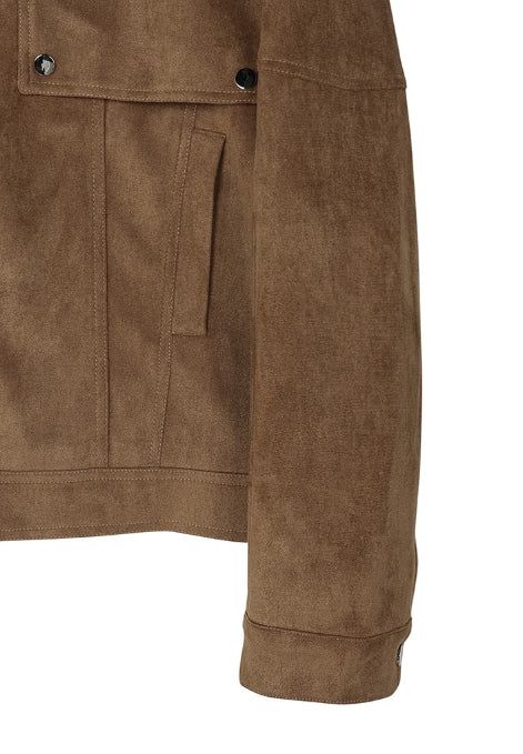 Ati two way stitch suede jacket
