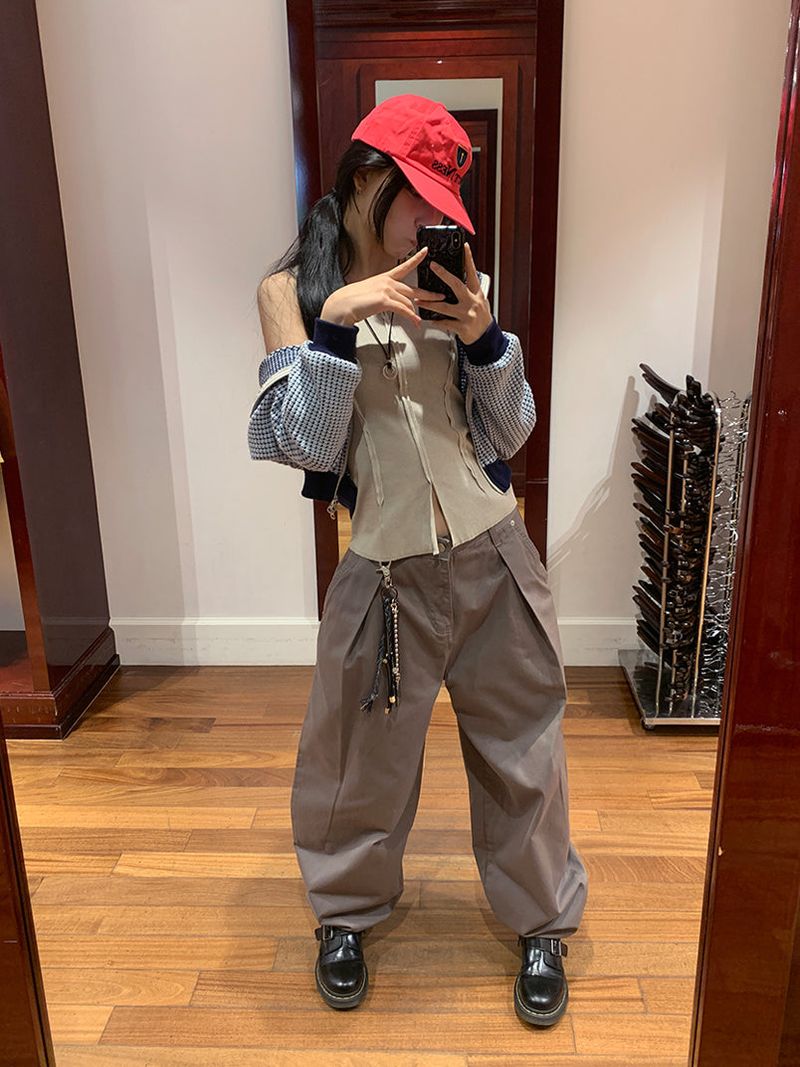 CURVED TUCK BALLOON PANTS (2C)