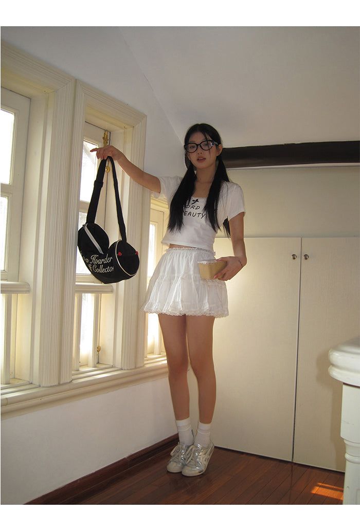 white cancan lovely skirt