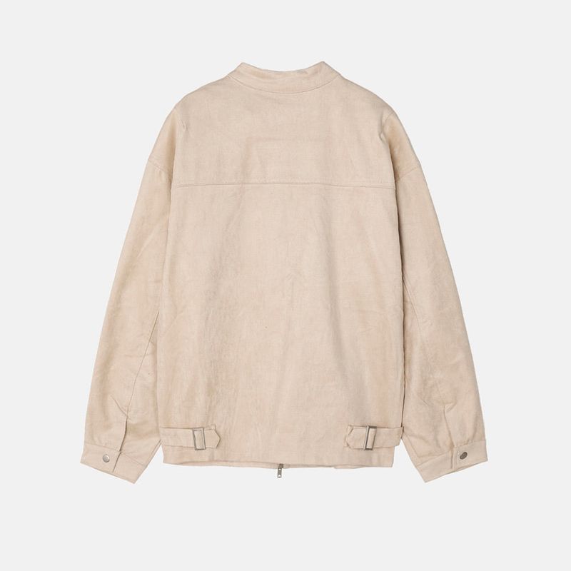 ASCLO Stand Collar Suede Jacket (4color)