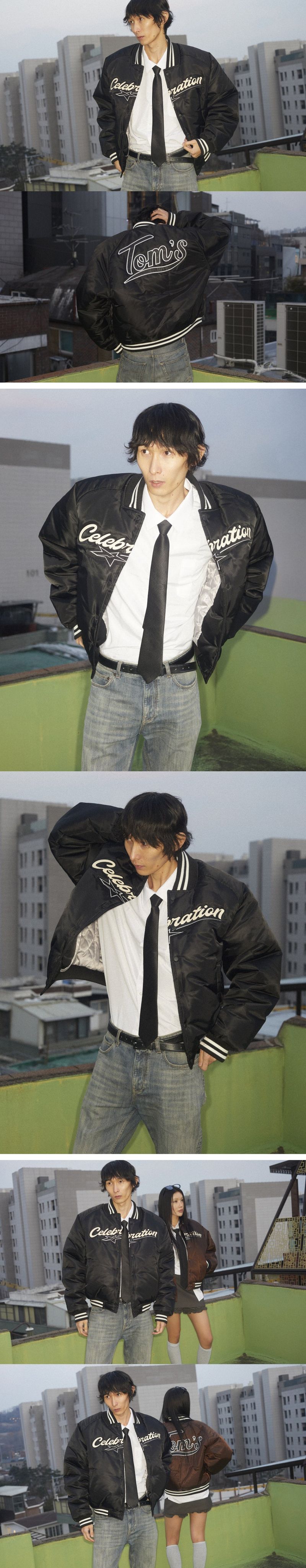 TBD Baseball Bomber Jacket Black