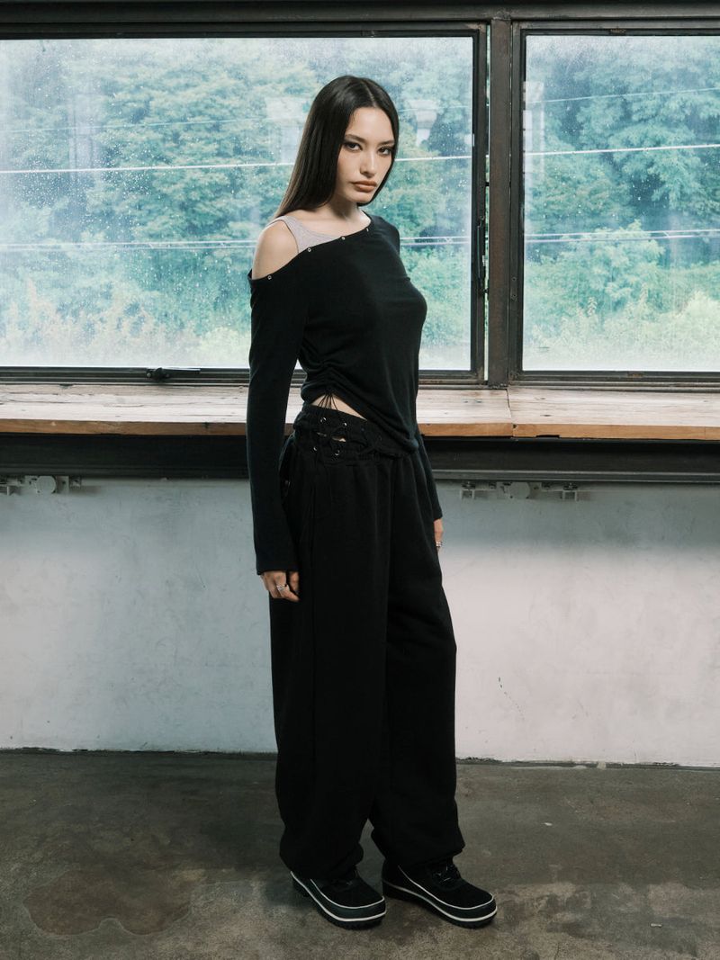 EYE SWEAT PANTS (BLACK)