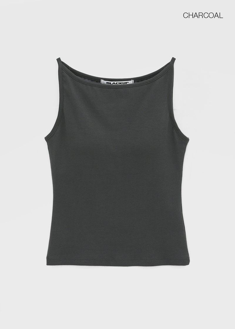 [MADE] Yeti Boat Neck Sleeveless Top (Built-in Cap)
