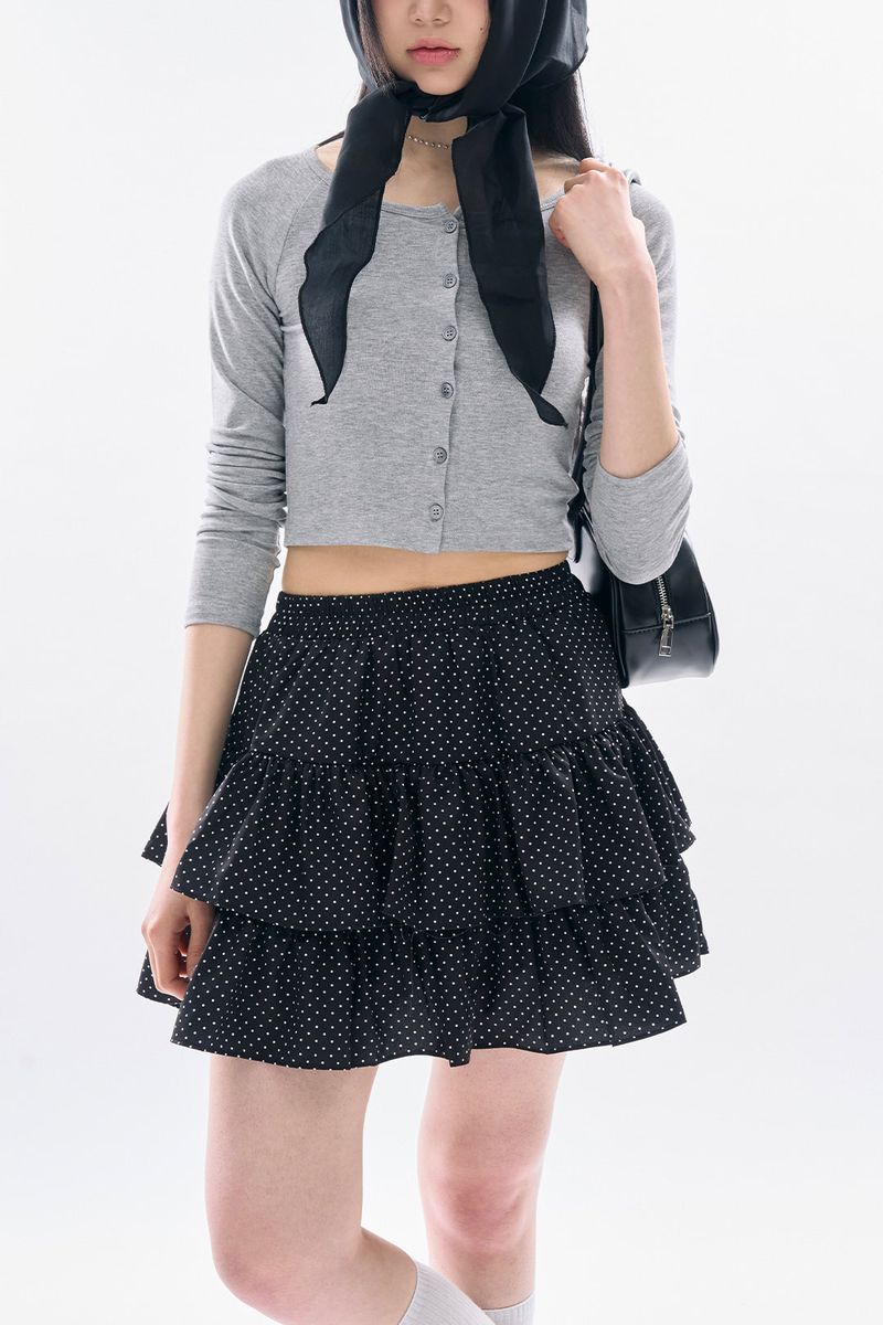 Lorric cropped button tee